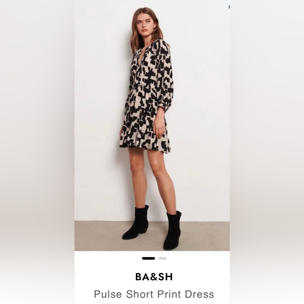 NWT BA&SH short dress.  side zip size S